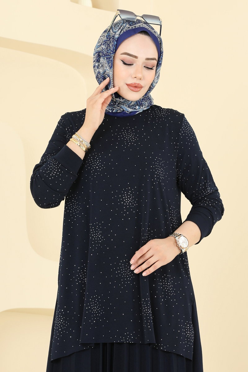 Eteği Piliseli Taşlı Takım 6027UZ662 görsel 4