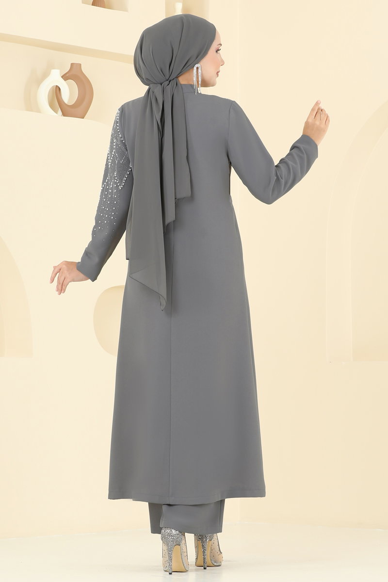 Yaprak Detay Taşlı Takım 8098ABK1075 görsel 5