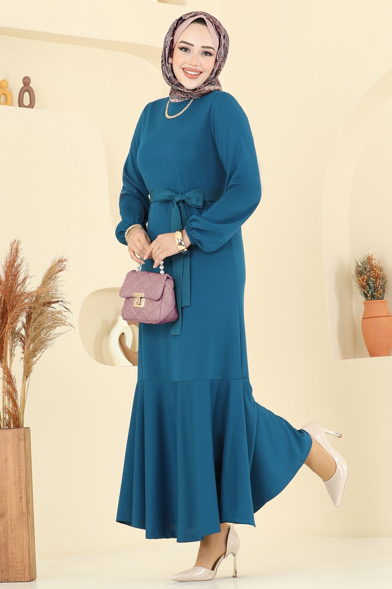 Eteği Katlı Mira Elbise 8133AB368