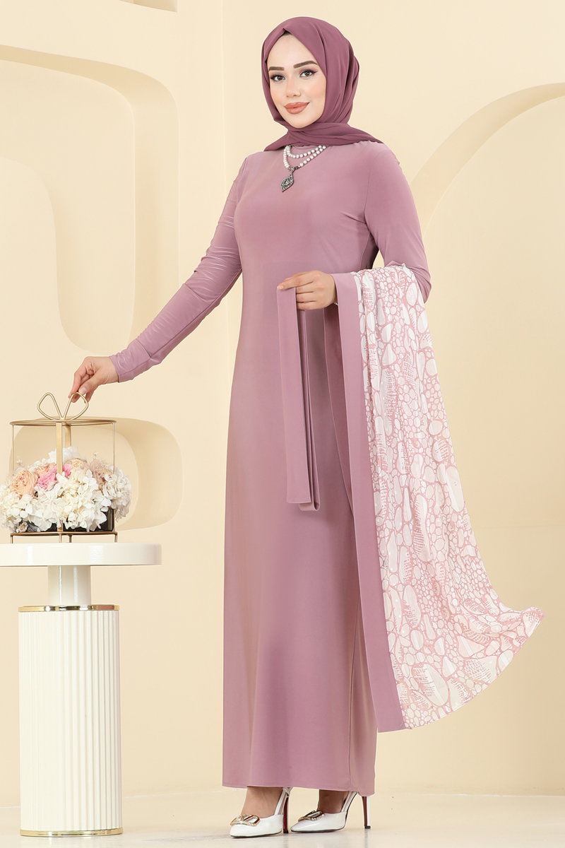 Beli Bağcık Detaylı Şifon Takım 2821ELC1143 görsel 4