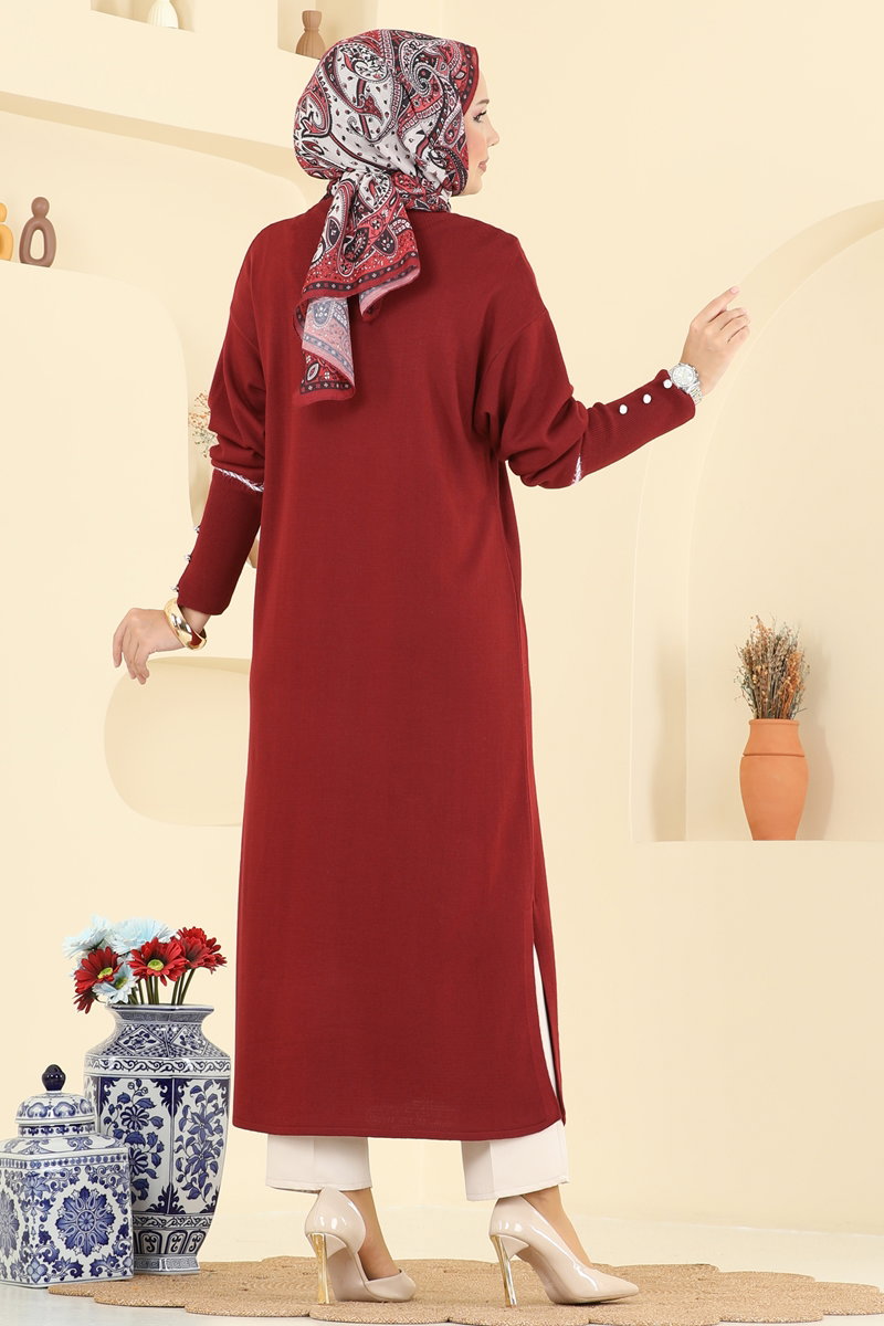 Manşeti Aksesuar Düğmeli Tunik 0021KLB1050 görsel 5