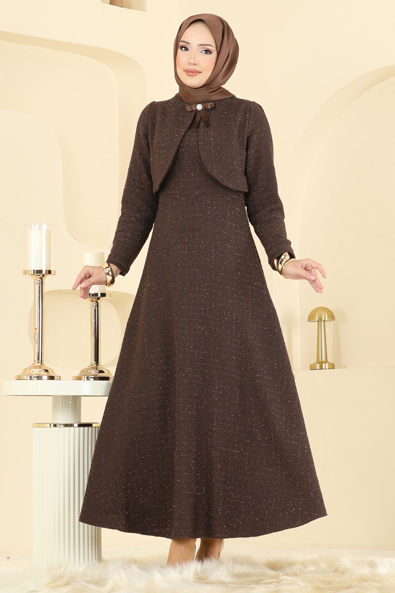Bolero Detay Aksesuarlı Elbise 6251BSK463 görsel 3