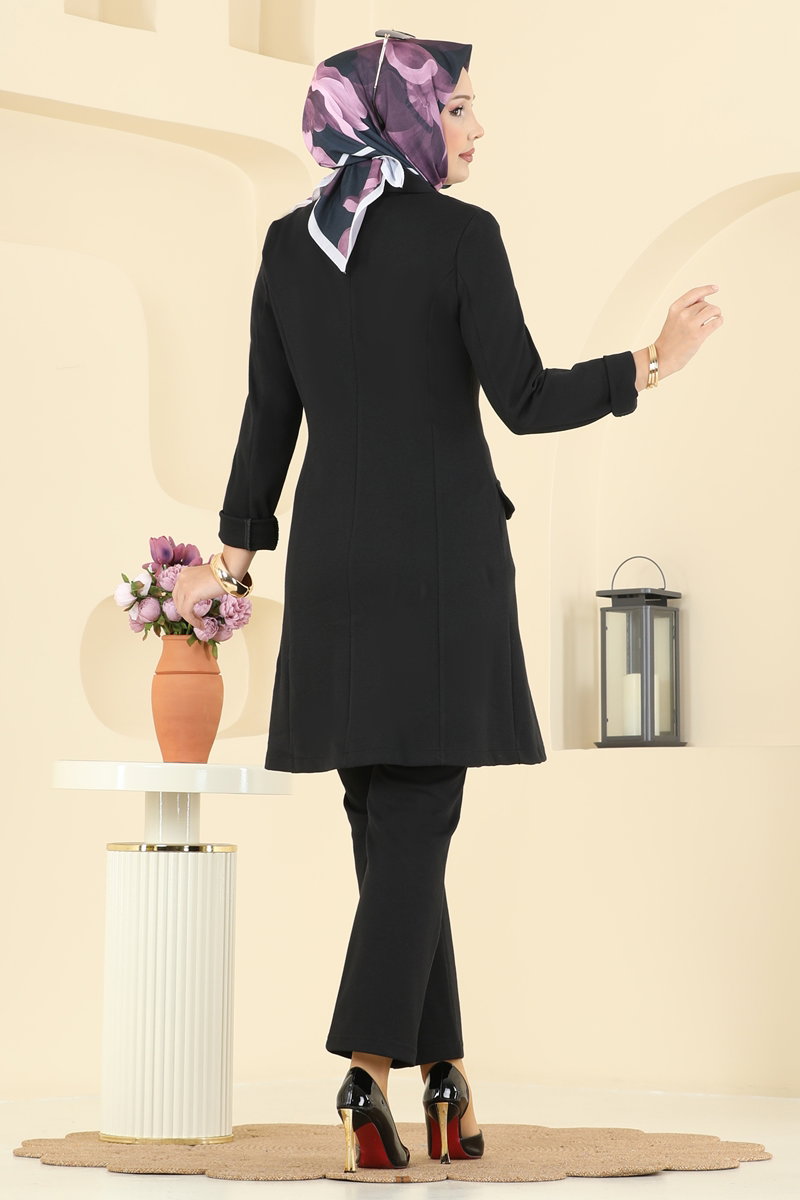 Blazer Ceketli Kışlık Takım ASM2657 görsel 4
