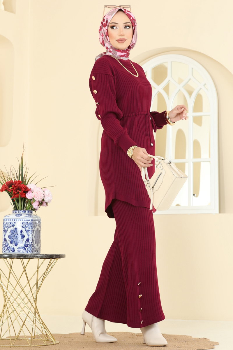 Beli Bağcıklı Triko Takım 2746AYD574