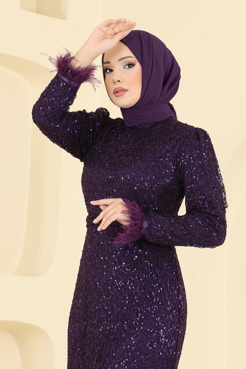 Kolları Otriş Detaylı Abiye 8090AB368