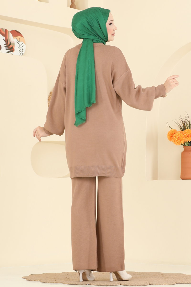 Önü Taşlı Triko Takım 1109MT581 görsel 4