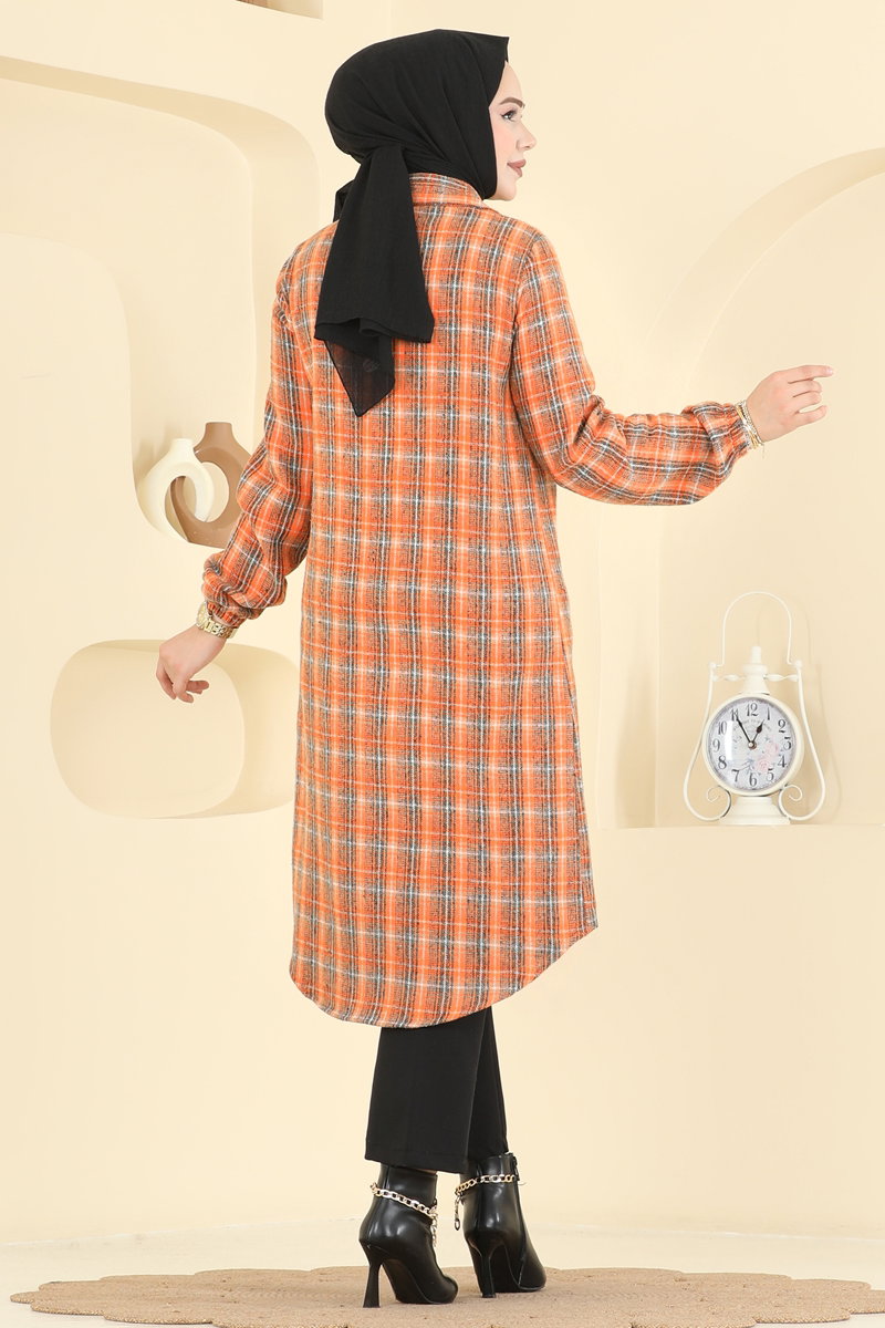 Renkli Desenli Ekose Tunik 3070KTR750 görsel 4