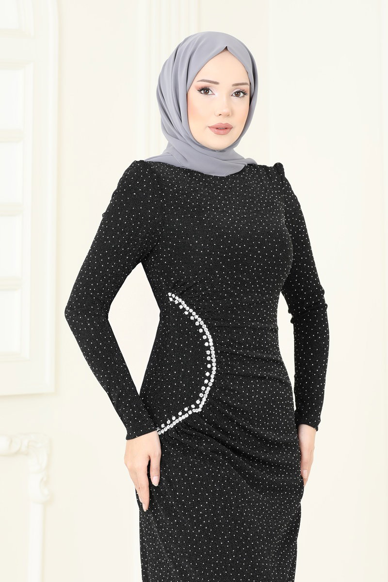 Sim Detaylı Şık Abiye 2447ANT466 görsel 3