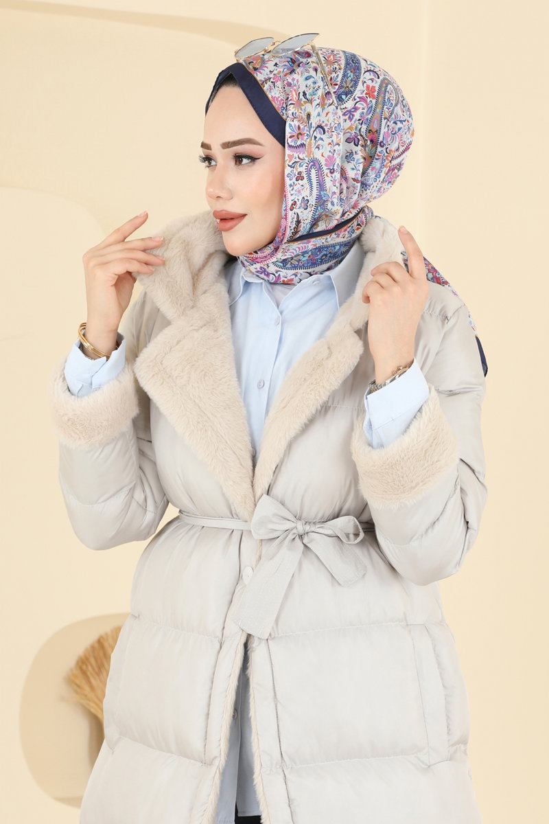 Kruvaze Yaka Jesika Kaban 1160YMC1171 görsel 3