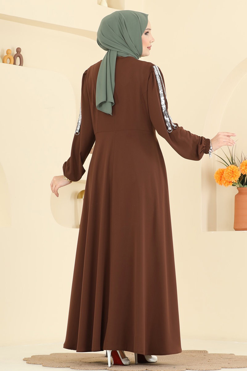 Pul Detaylı Mevlana Ferace 2195SL432 görsel 4