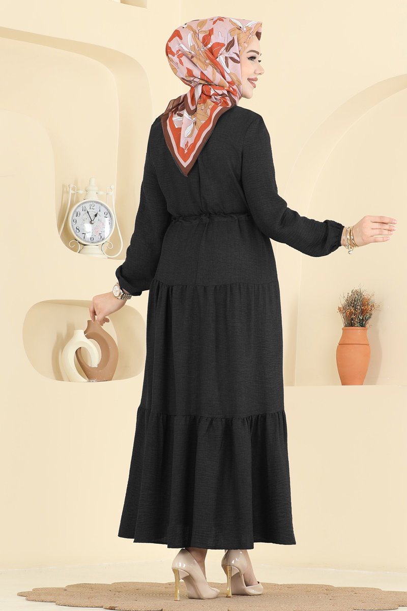 Eteği Katlı Sofia Elbise 3261HBS856 görsel 4