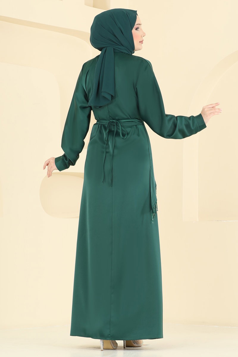 Şık Bluzlu Saten Takım 6274BSK463 görsel 4