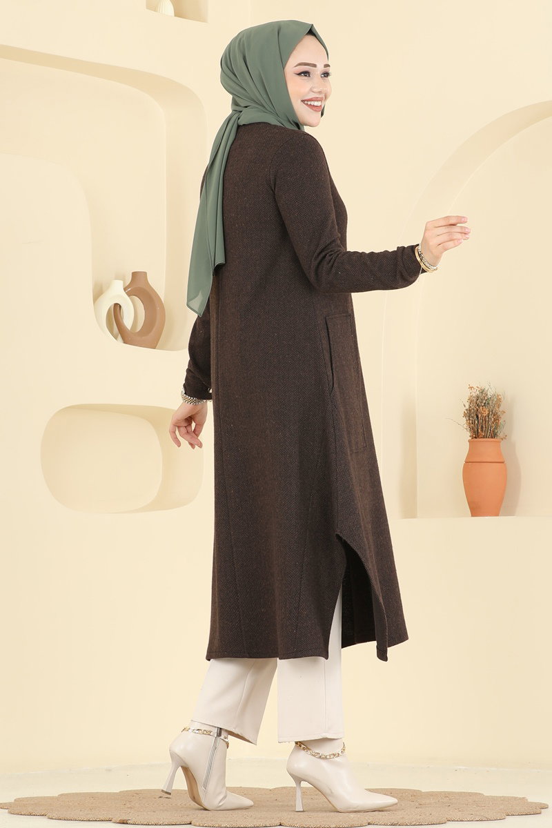 Geniş Cepli Balıksırtı Tunik 24009UKB139 görsel 4