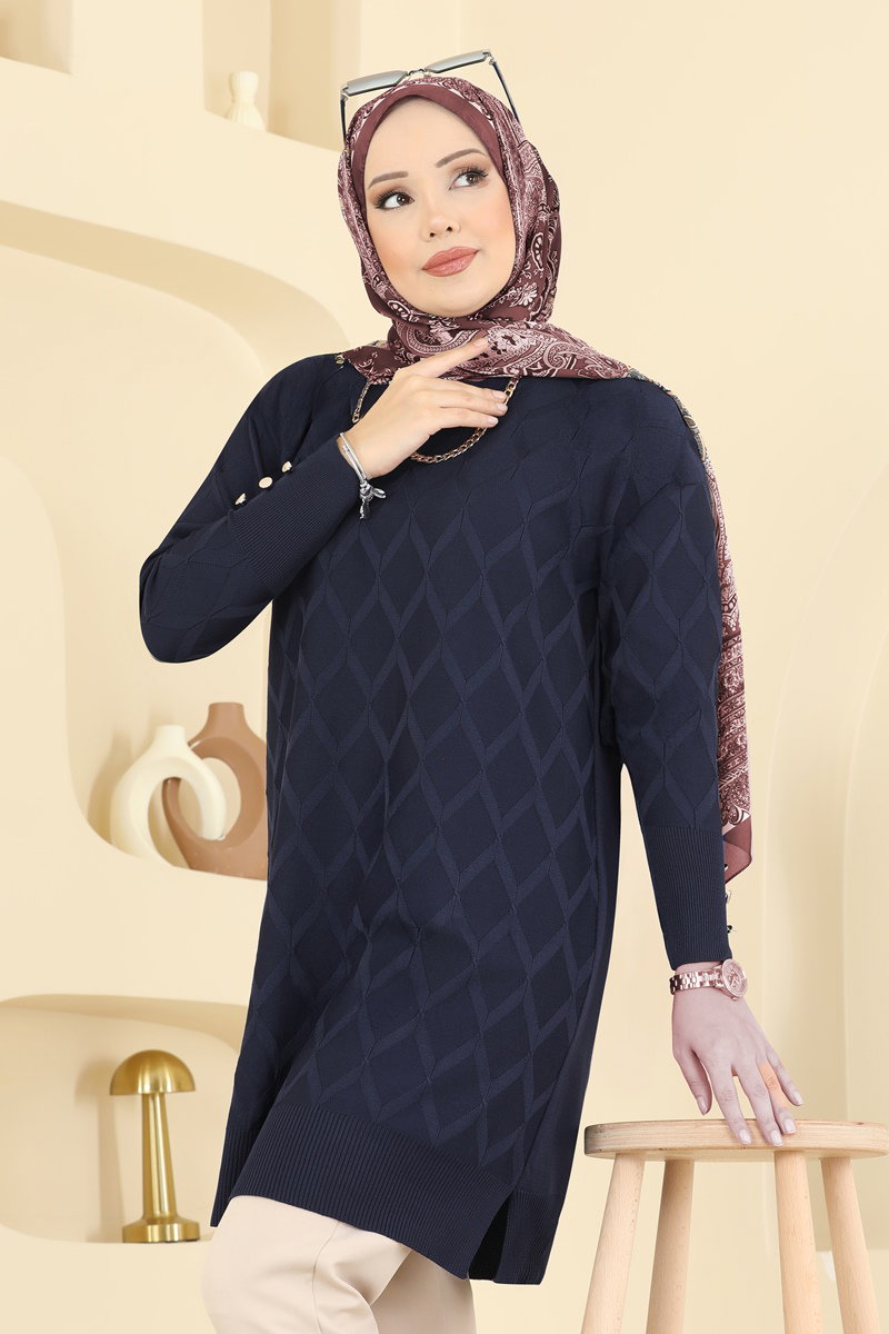 Baklava Desen Merserize Tunik 3288UZ662 görsel 3