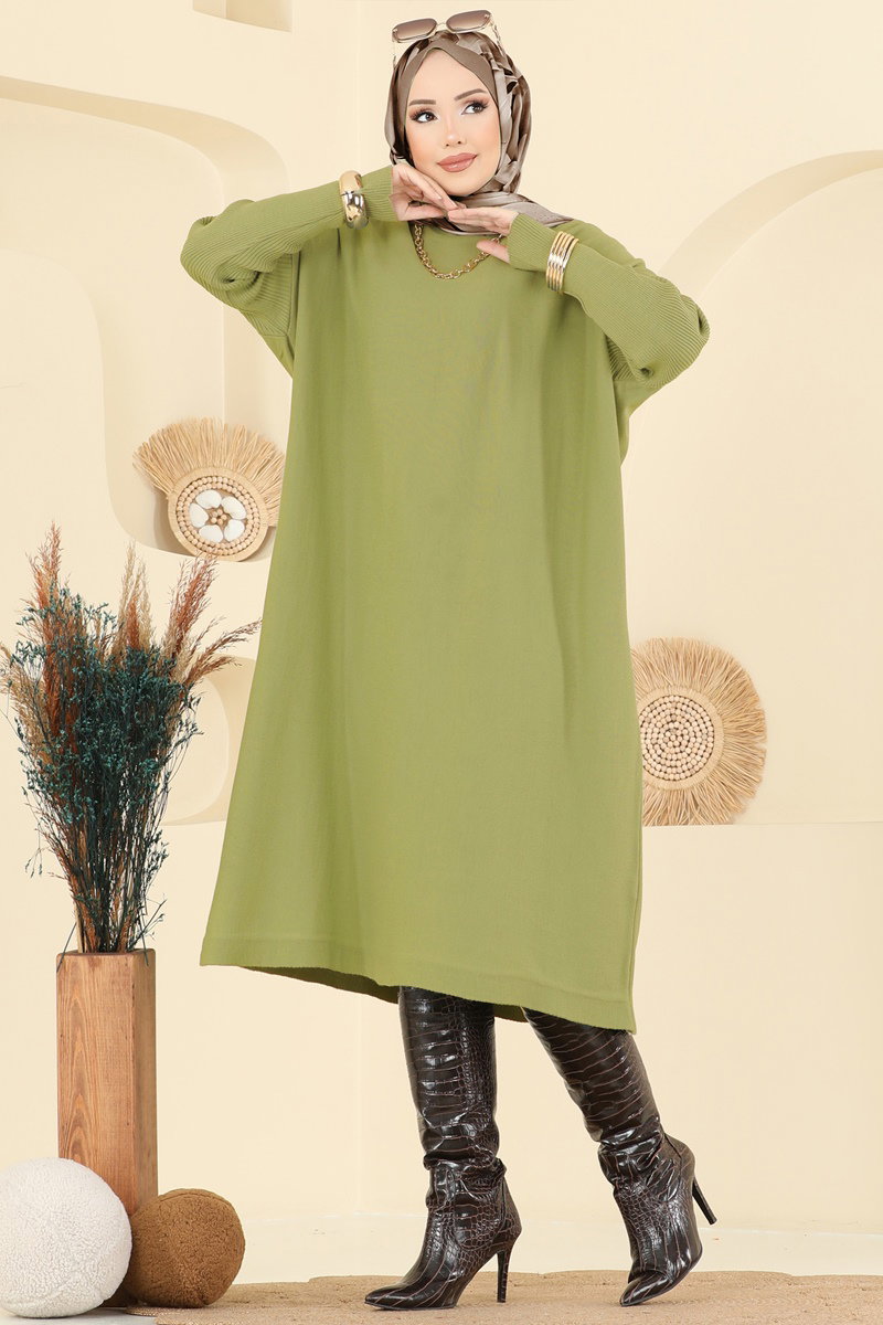 Kolları Fitilli Triko Tunik 2096UZ662