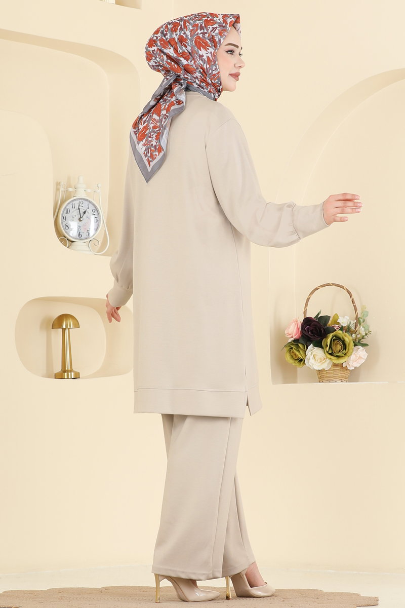 Şık Nakışlı 2 li Takım 2606TPK1167 görsel 4