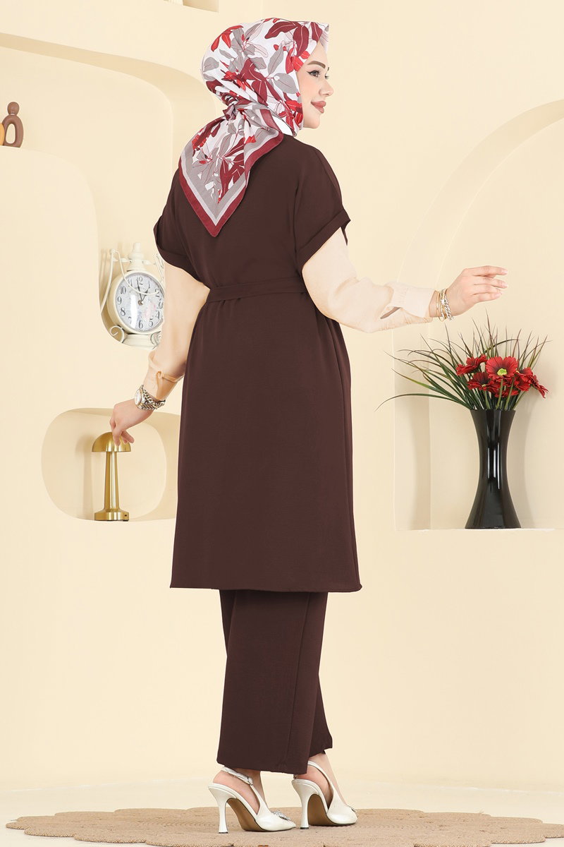 Belden Bağcıklı Gömlek Takım 3274HBS856 görsel 4