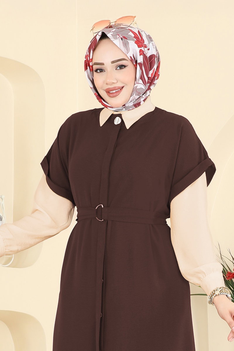 Belden Bağcıklı Gömlek Takım 3274HBS856 görsel 3
