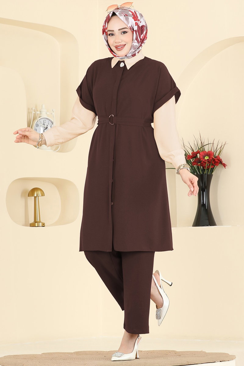 Belden Bağcıklı Gömlek Takım 3274HBS856