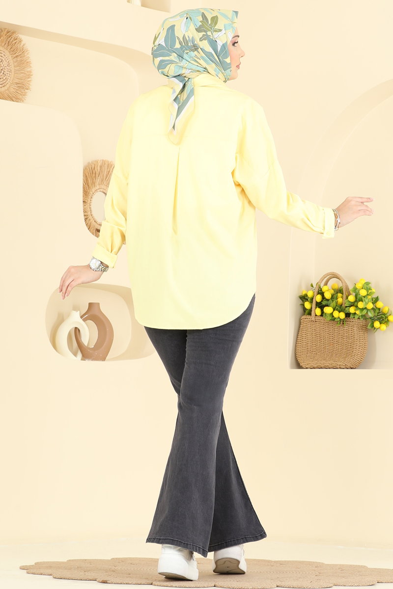 İspanyol Paça Kot Pantolon 3328LD1070 görsel 4
