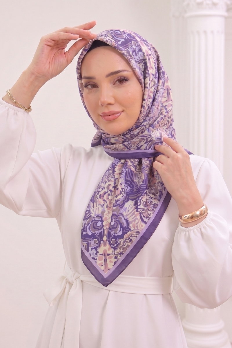 Mercan Desen Soft Eşarp 518ERBK1201