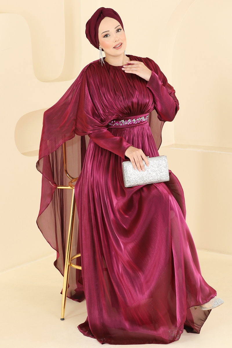 Beli Taş Detaylı Abiye 5737DMNK1166