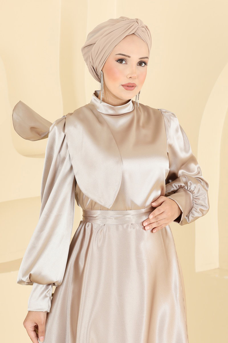 Fiyonk Detaylı Şık Abiye 5845EDFK1198 görsel 3