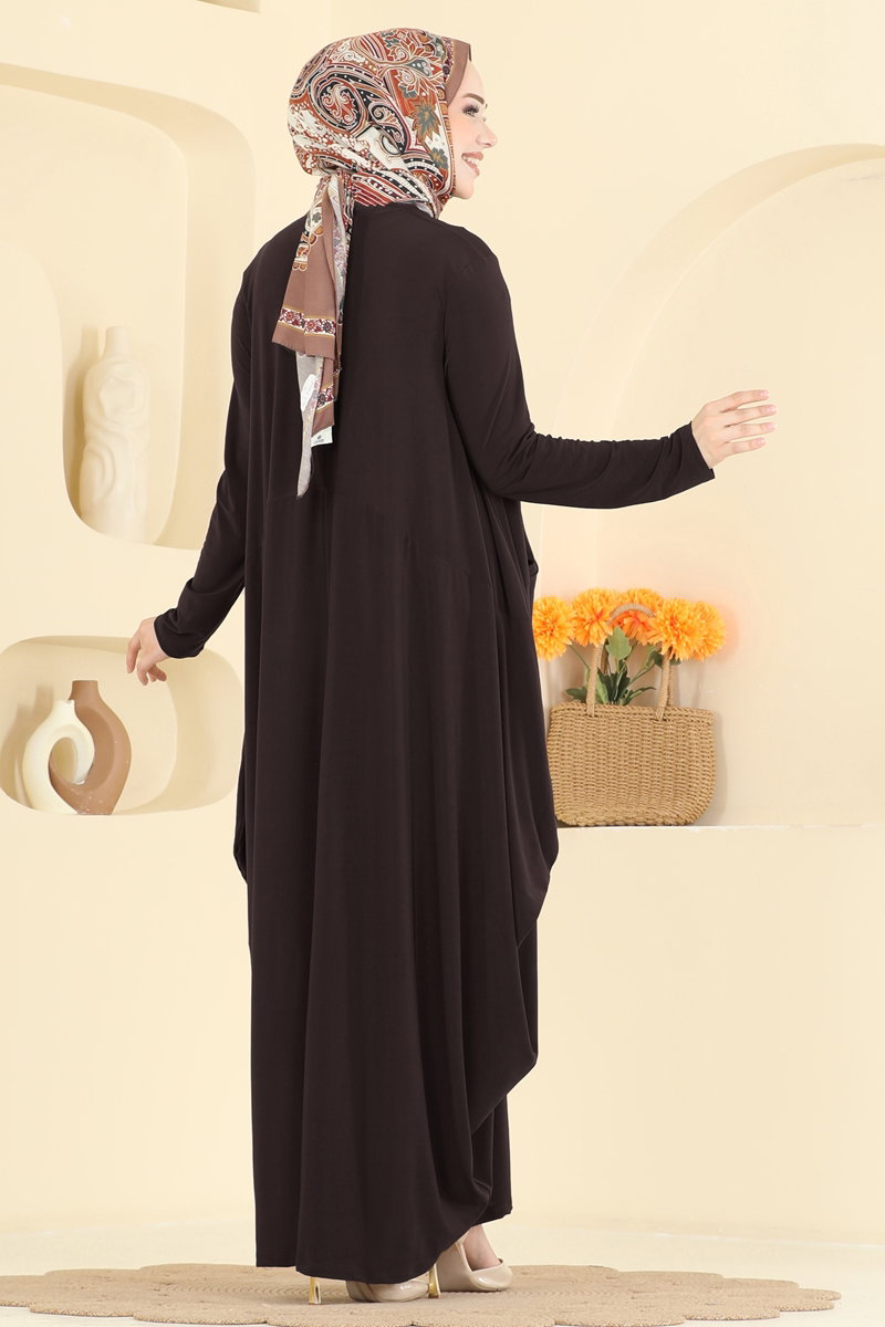 Asimetrik Kesim Elbise 5656ZNNK1102 görsel 4