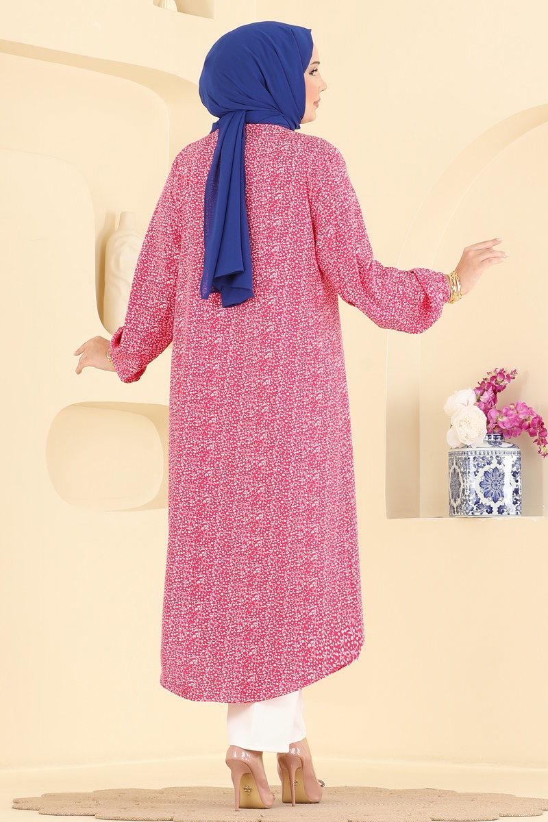 Çiçek Desenli Dokuma Tunik 206NZRK1200 görsel 4