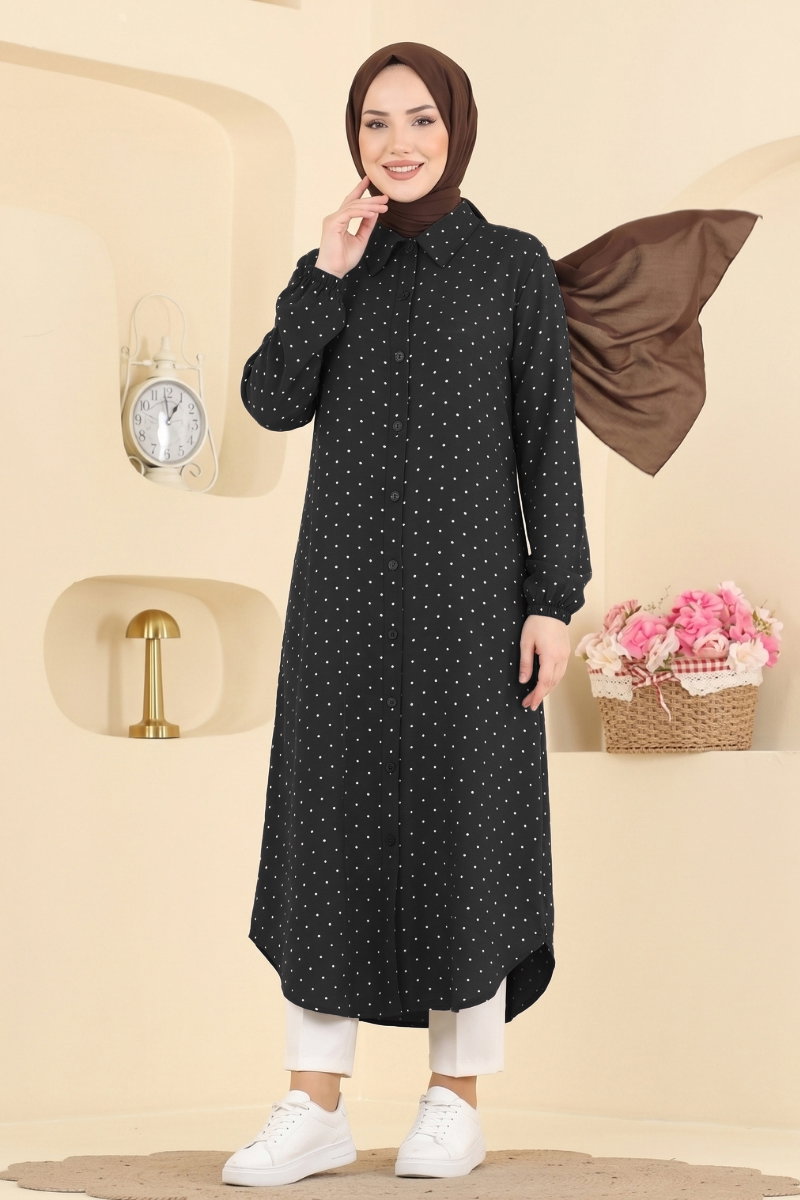 Gömlek Yaka Dokuma Tunik 203NZRK1200
