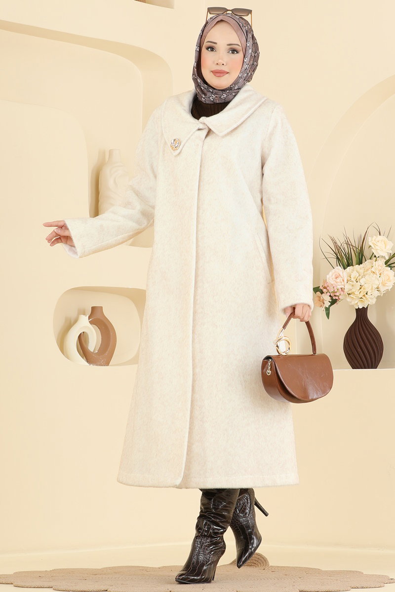 Broş Detaylı Angora Kaban 5018DFL152