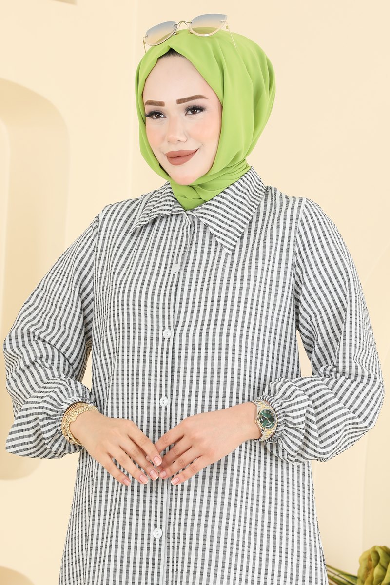 Çizgi Desenli Uzun Tunik 220NZRK1200 görsel 3