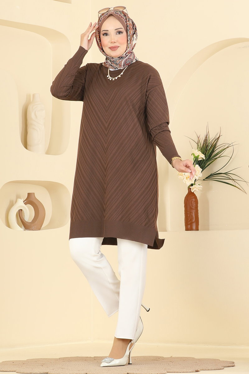 Bisiklet Yaka Merserize Tunik 3192NVX1208