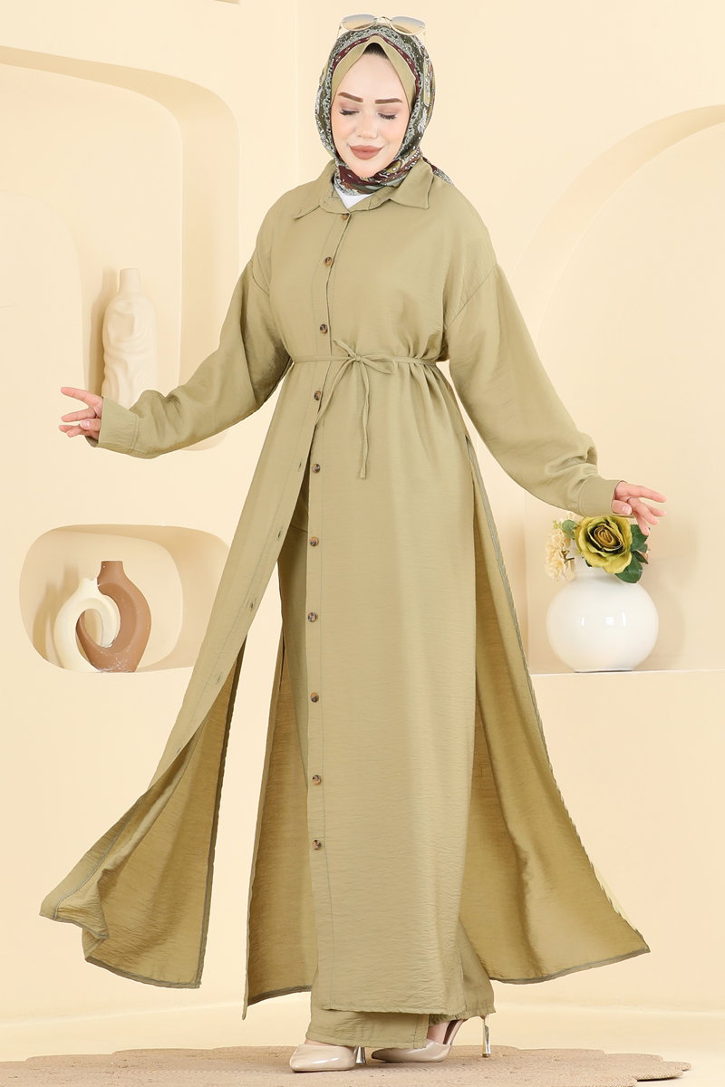 Yanları Yırtmaçlı Modal 2 li Takım 027ZMRK1203