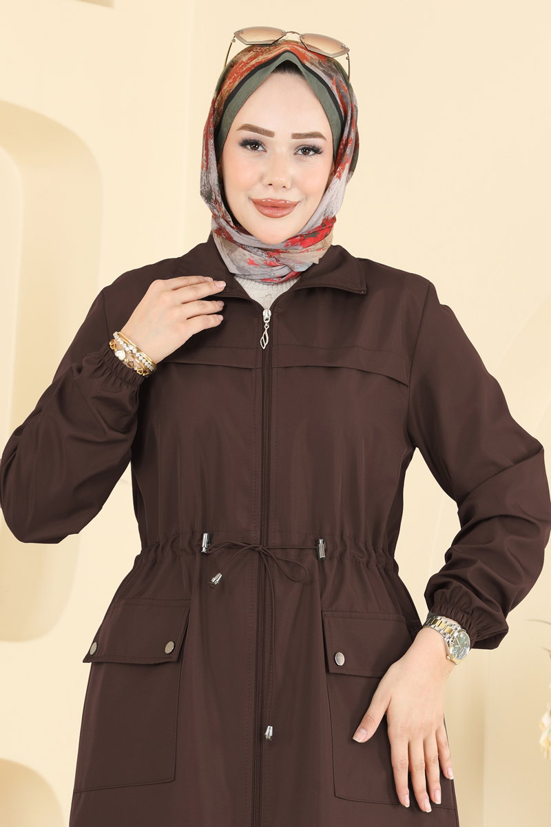 Beli Lastik Detaylı Trençkot 2639MSA980 görsel 3