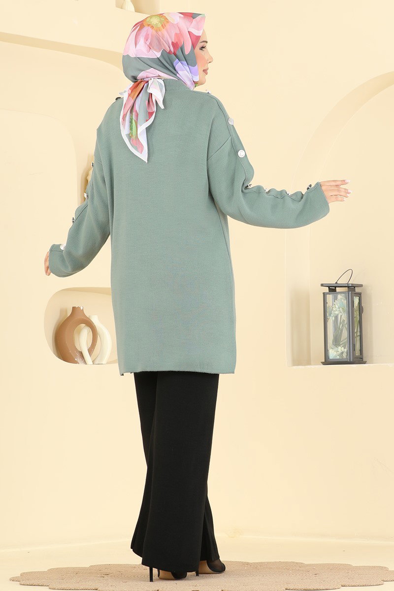 Kolları Düğme Detaylı 2 li Takım 2842AYD574 görsel 4