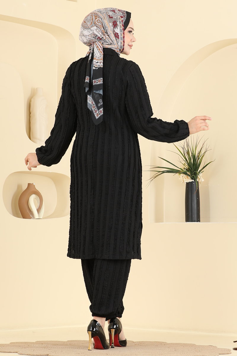 Yarım Düğme Detaylı 2 li Takım 4545PM271 görsel 4