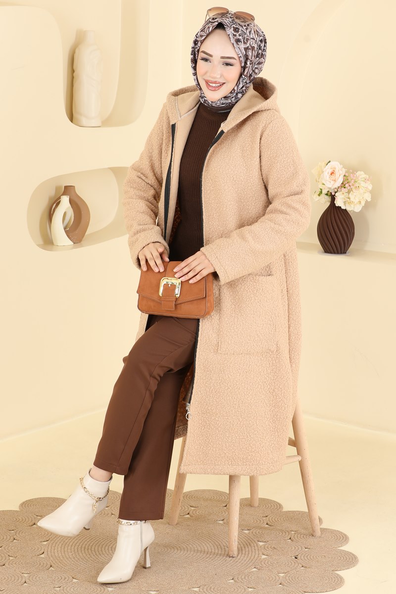 Fermuar Detaylı Peluş Kap 2183LYD1165