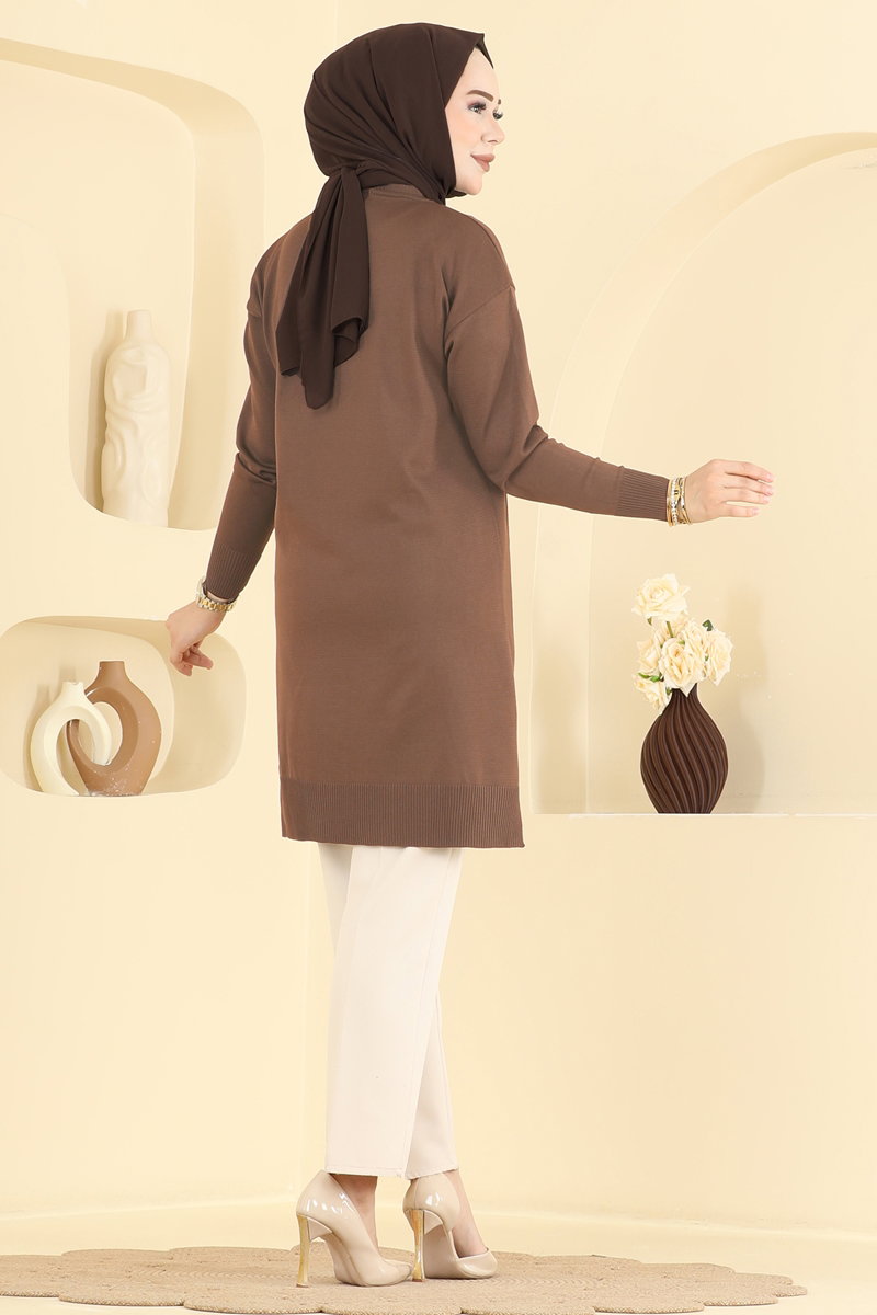 Şerit Detaylı Merserize Tunik 3190NVX1208 görsel 4