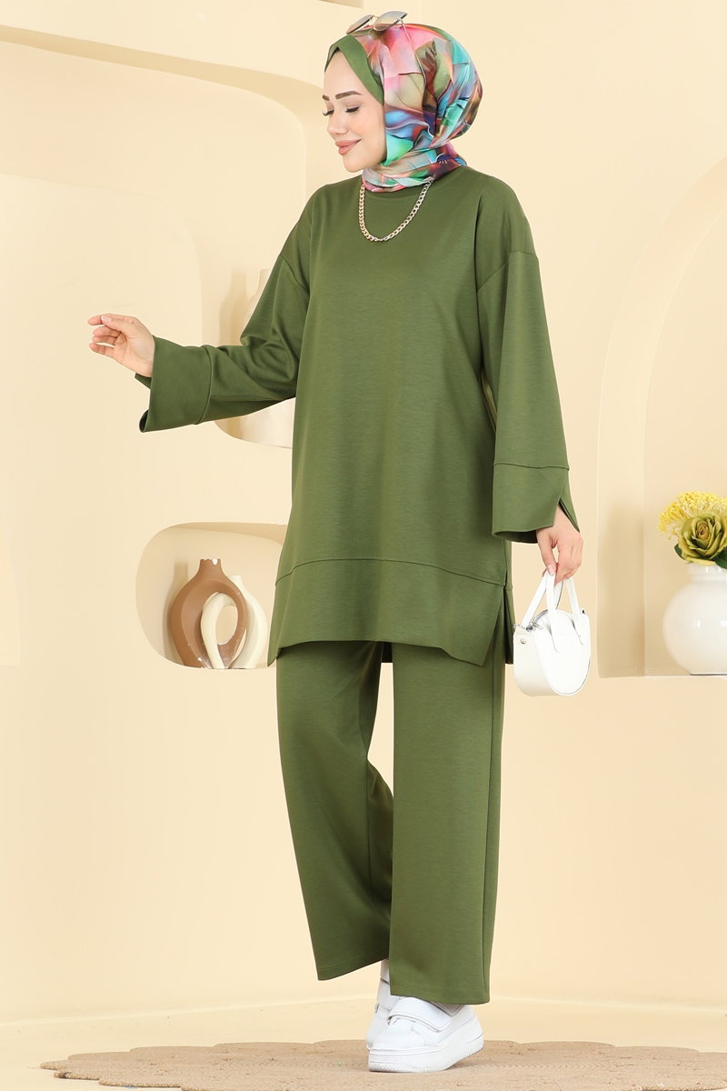 Yandan Yırtmaçlı Modal 2 li Takım 806MRK805