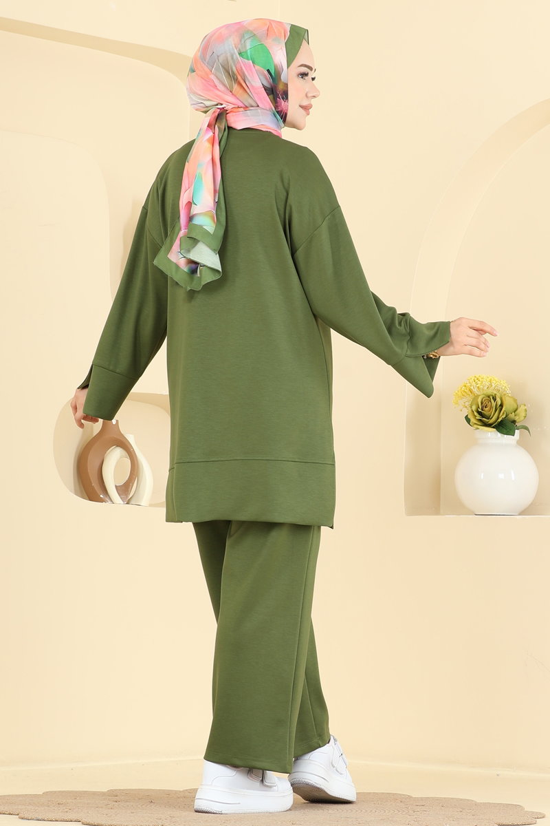 Yandan Yırtmaçlı Modal 2 li Takım 806MRK805 görsel 4