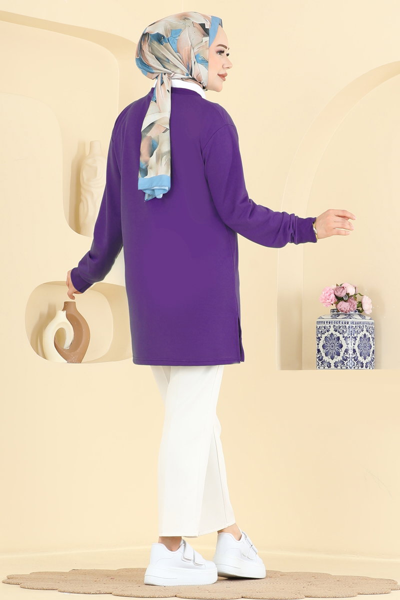Taş Baskılı İki İp Tunik 2804TPK1167 görsel 4