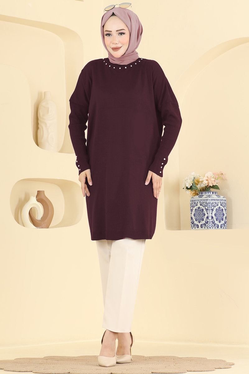 Taş Detaylı Triko Tunik 1100KLN570