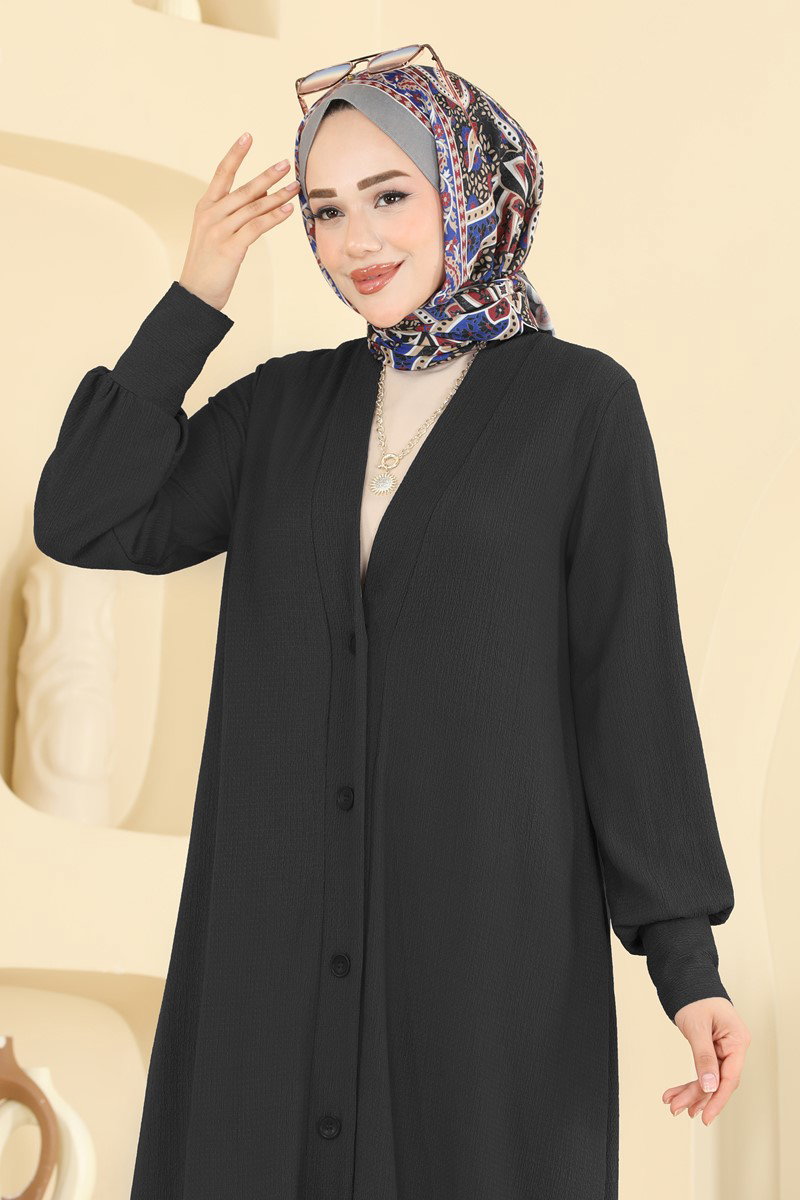 Önden Düğmeli Bürümcük Hırka 3018ERK1158 görsel 3