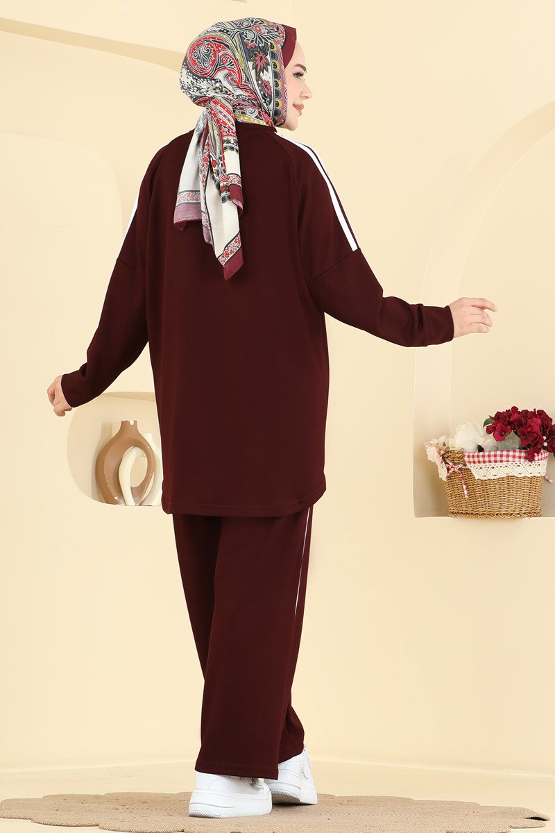 Şerit Detaylı Modal 2 li Takım 808MRK805 görsel 4