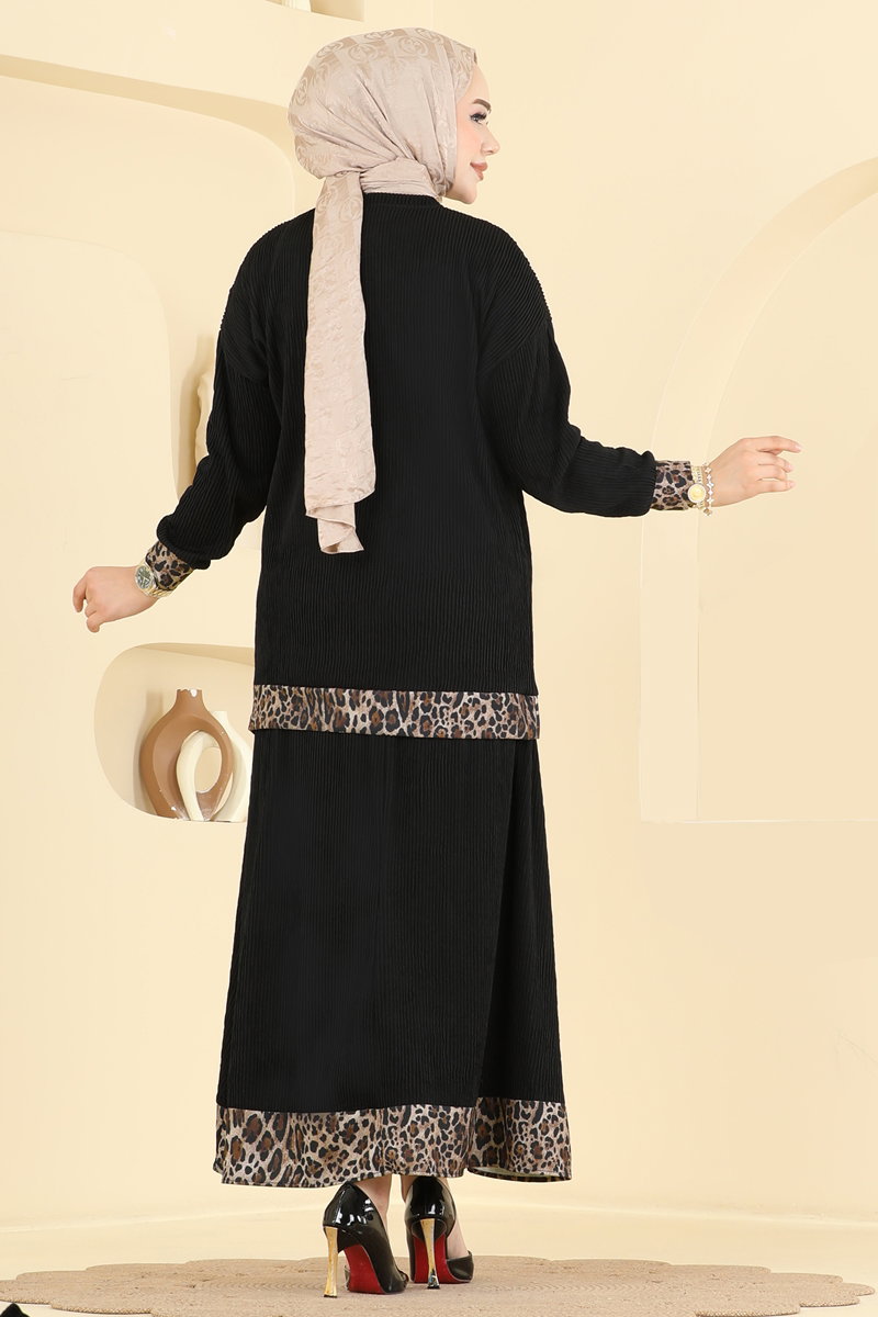 Leopar Desenli Etekli Takım 040ZMRK1203 görsel 4