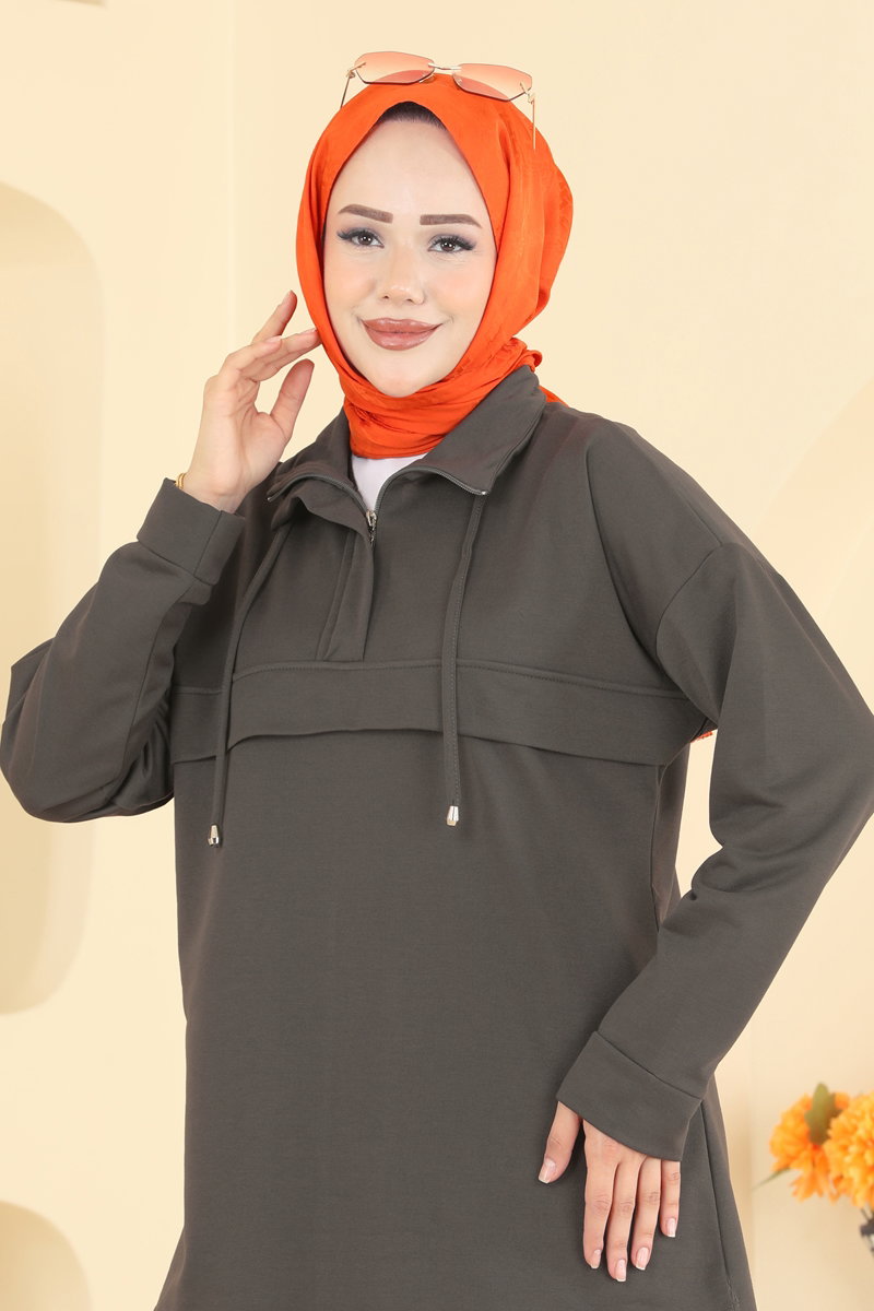 Yakası Bağcık Detaylı 2 li Takım PL9256