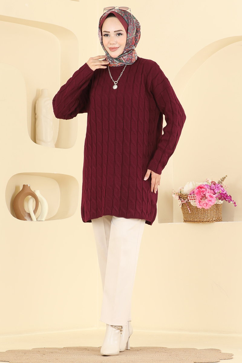 Örgü Desen Triko Tunik 1037KLN570