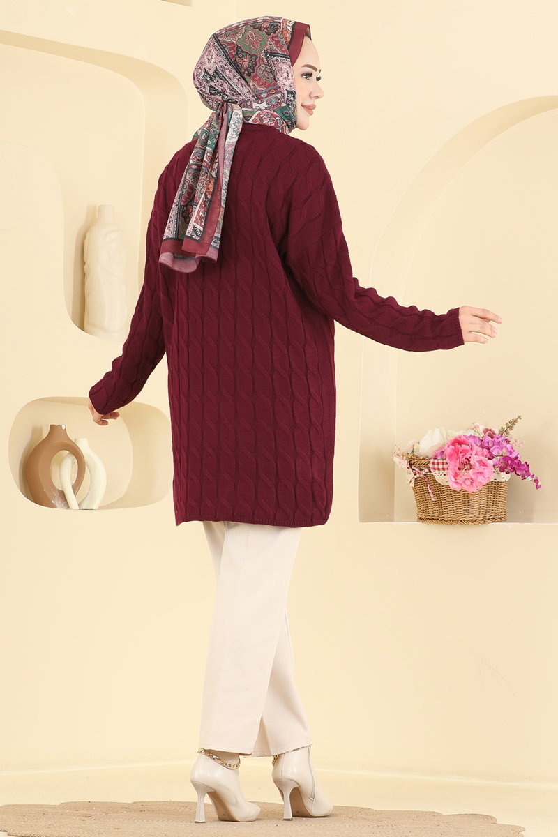 Örgü Desen Triko Tunik 1037KLN570 görsel 4