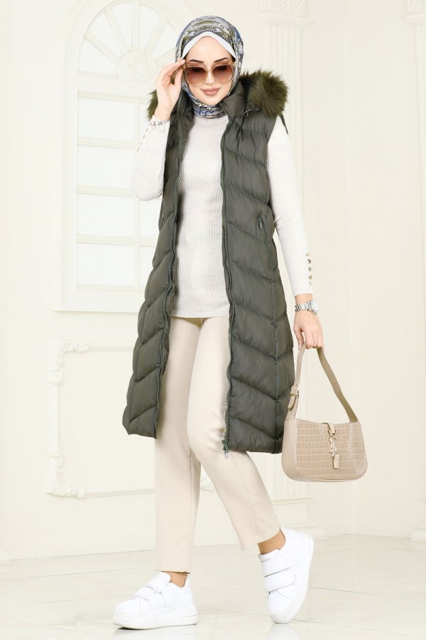 Vest 3030AL357 Khaki - 1